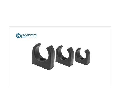 Abraçadeira Plasnetal PVC TP U 40MM PT C/100