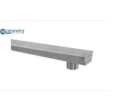 Calha d Zinco C/Copo plasnetal 2MT c/1