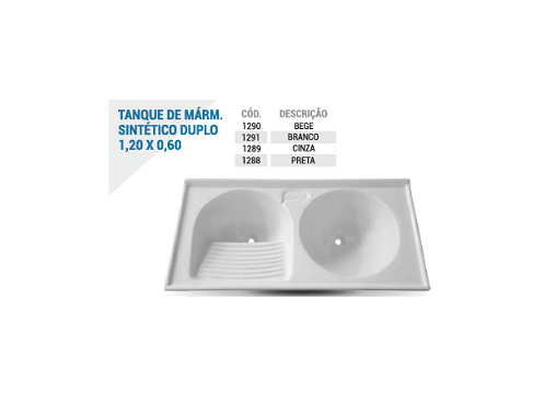 Tanque Márm Sint Duplo. 1,20x0,60 BR